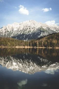 Mountain reflection Stock Photos