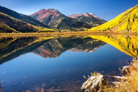 Mountain Reflections Stock Photos