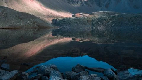 Mountain reflections Stock Photos