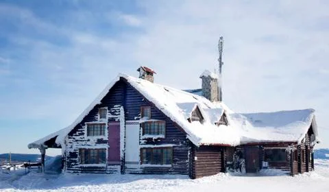 Mountain restaurant Stock Photos