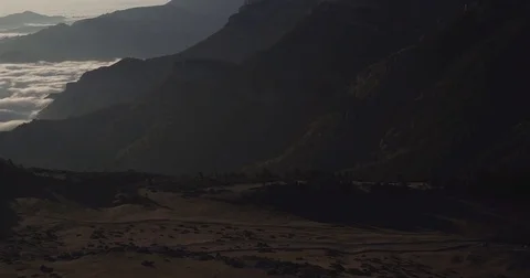 Mountain Ridge and Clouds Stock Footage 69723883