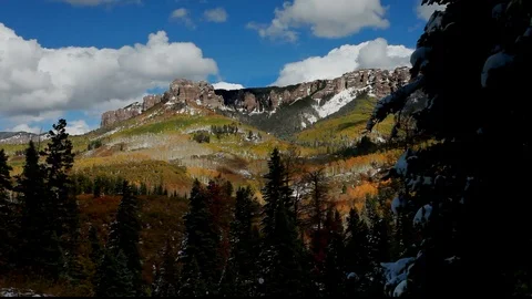 Mountain Ridge-Fall Colors Stock Footage 105044652