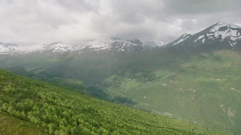 Mountain ridge in Norway Vídeo Stock 88959843
