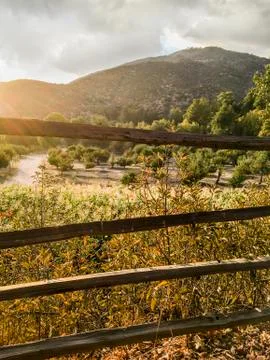 Mountain Ridge Path Fotos de archivo