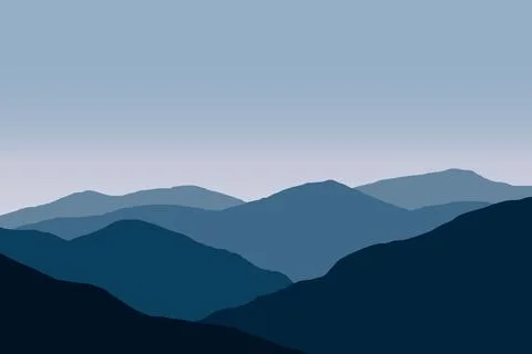 Mountain ridge vector illustration Stock Illustration