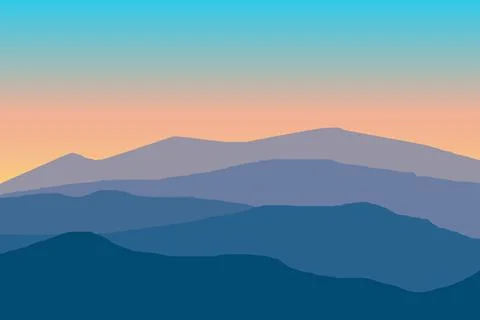 Mountain ridge vector illustration Stock Illustration