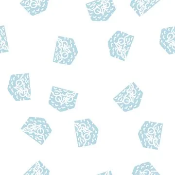 Mountain riding glyph vector seamless pattern 스톡 일러스트