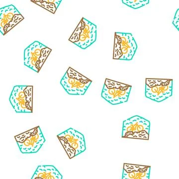 Mountain riding vector seamless pattern 库存插图