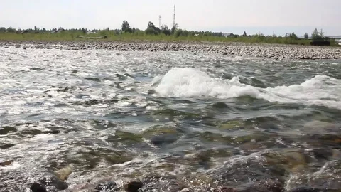 Mountain river 1 Stock Footage 87873478