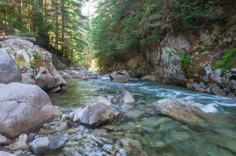 Mountain river 2 Stock Photos