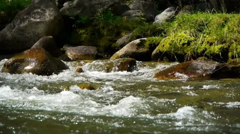 Mountain river 5 Stock Footage 8538436