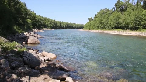 Mountain river 5 Stock Footage 87873612