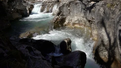 Mountain River 5 Slow Motion Stock Footage 82666148