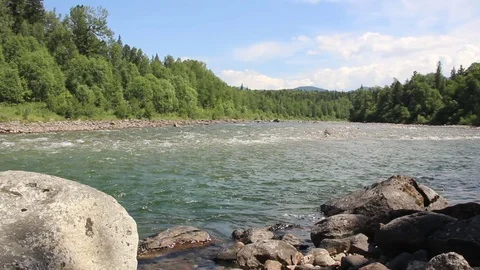 Mountain river 7 Stock Footage 87873702