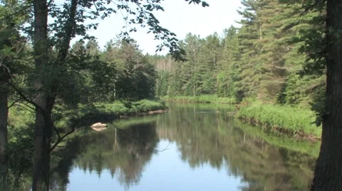 Mountain River in Adirondacks Stock-Footage 8646906