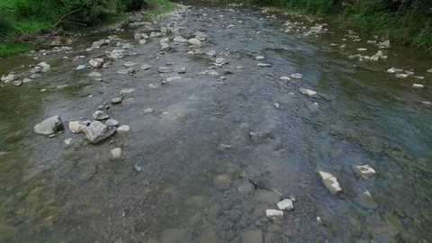 Mountain River Aerial Stock Footage 74795289