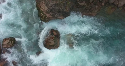 Mountain river. Aerial Stock Footage 117768571