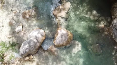 Mountain River Aerial View Stock Footage 147223264