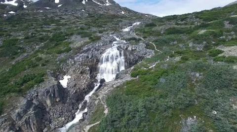 Mountain river in Alaska Stock Footage 52004400