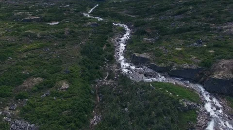 Mountain river in Alaska Stock Footage 52004427