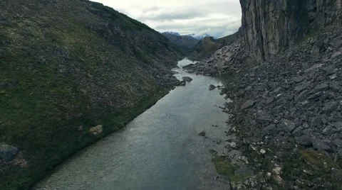 Mountain river in Alaska Stock Footage 52004483