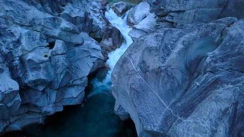 Mountain river in the Alpine rocks 1 Stock Footage 106180920