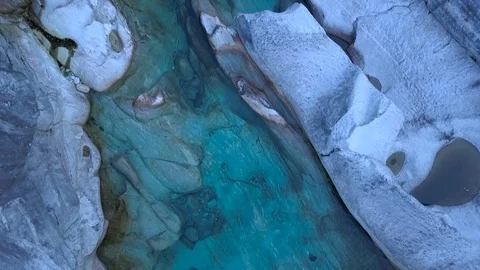 Mountain river in the Alpine rocks 4 Stock Footage 106182028