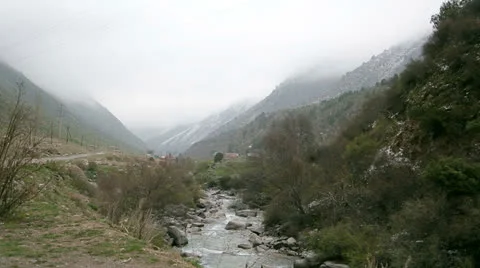 Mountain river and the sound of water Stock Footage 24468050