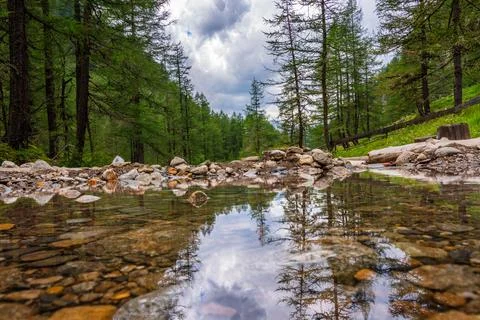 Mountain river Austria Stock Photos
