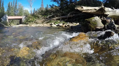 Mountain river. beautiful scenery Stock Footage 96579992