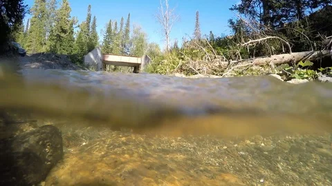 Mountain river. beautiful scenery Stock Footage 96580079