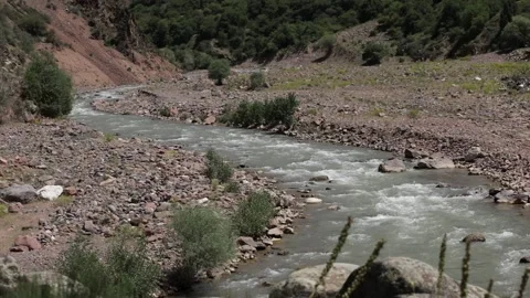 Mountain river bed Stock Footage 201149689