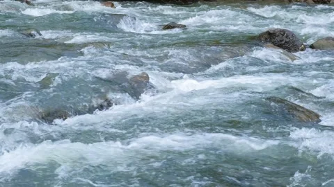 Mountain river close-up. Stock Footage 137086406