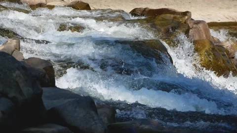 Mountain river close-up. Stock Footage 318632505