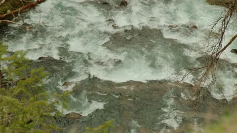 Mountain River CU Stock Footage 238872437