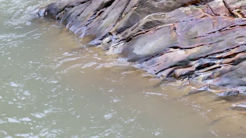 Mountain river from different angles, 4k close up video. 库存影片 189941331