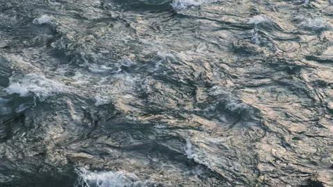Mountain river with fast moving water, looped  Stock Footage 237285942