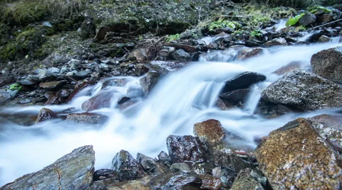 Mountain river flowing Video stock 62776629