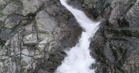 Mountain river flows down on the rocks. Ural mountains Stock Footage 269540140