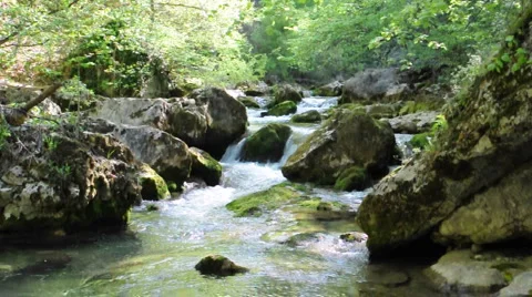 Mountain river Stock Footage 5371985