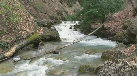 Mountain river Stock Footage 11232948
