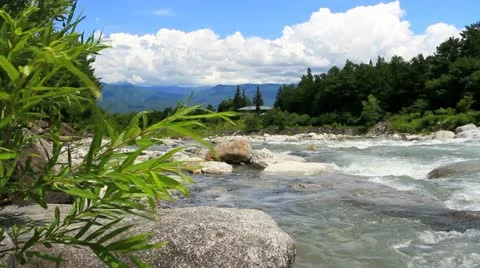 Mountain river. Stock Footage 11349351