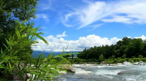 Mountain river. Stock Footage 11349354