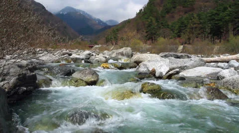 Mountain river. Stock Footage 22676516