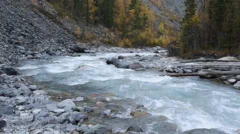 Mountain river Stock Footage 68370184