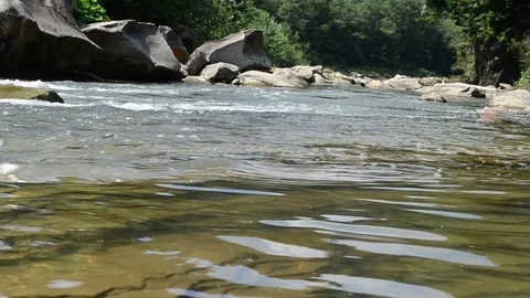 Mountain river Stock Footage