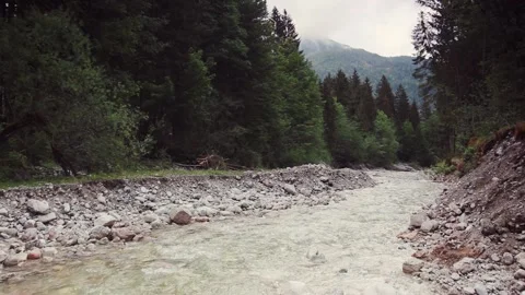 Mountain river. Stock Footage 90360324