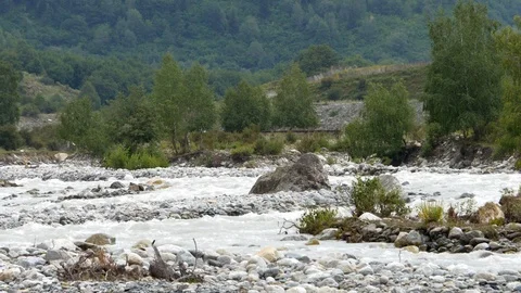 A mountain river Stock Footage 94327783