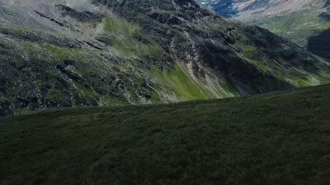 Mountain river, Forrest from above Stock Footage 247897358