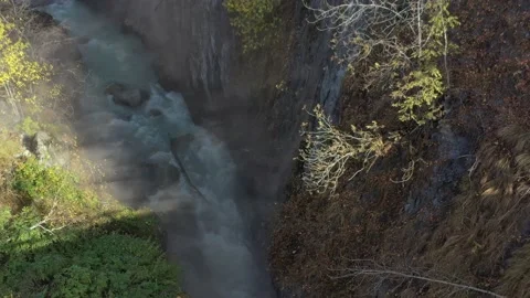 Mountain river in the gorge Stock Footage 150567350